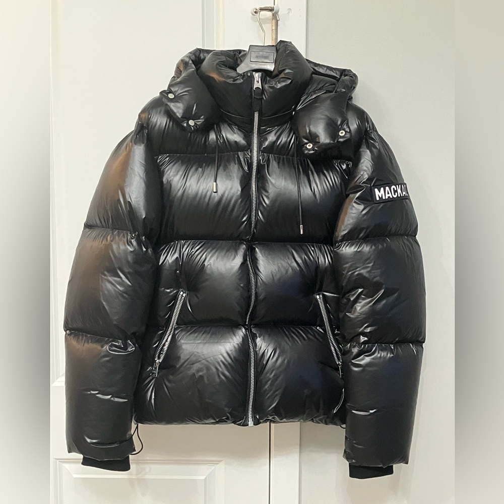 Authentic Mackage Kent (Lustrous light down Jacket with Hood)